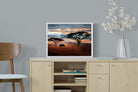 Ele at Dusk-Wall_Art-60 x 45cm-Mounted Canvas-White-Pixalot