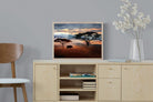 Ele at Dusk-Wall_Art-60 x 45cm-Mounted Canvas-Wood-Pixalot