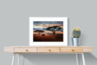 Ele at Dusk-Wall_Art-80 x 60cm-Framed Print-White-Pixalot