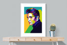 Elvis-Wall_Art-75 x 100cm-Framed Print-White-Pixalot