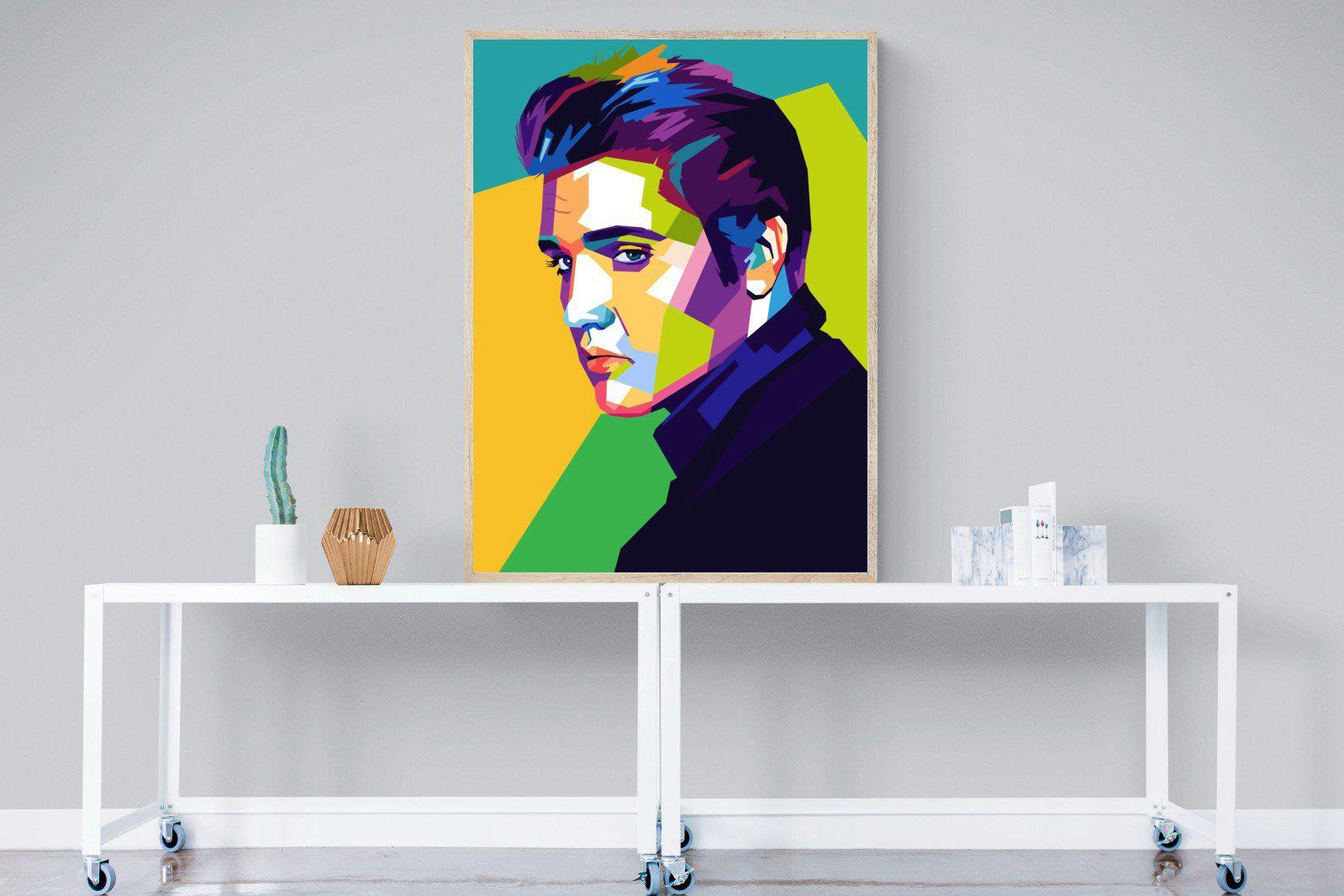 Elvis-Wall_Art-90 x 120cm-Mounted Canvas-Wood-Pixalot