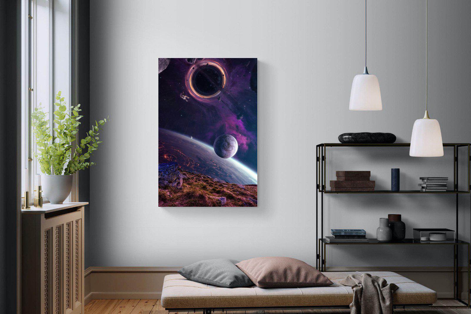 Escape From Earth-Wall_Art-100 x 150cm-Mounted Canvas-No Frame-Pixalot