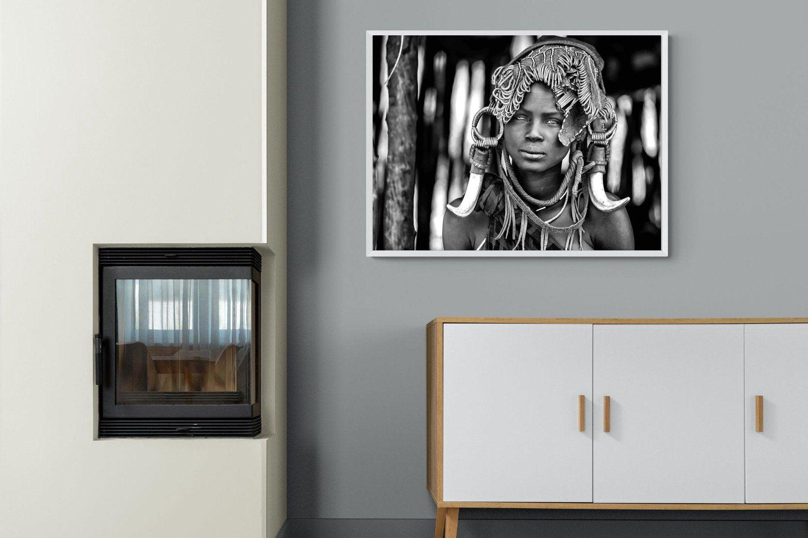 Ethiopian-Wall_Art-100 x 75cm-Mounted Canvas-White-Pixalot