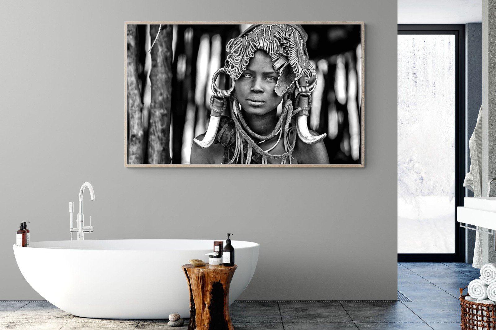 Ethiopian-Wall_Art-180 x 110cm-Mounted Canvas-Wood-Pixalot