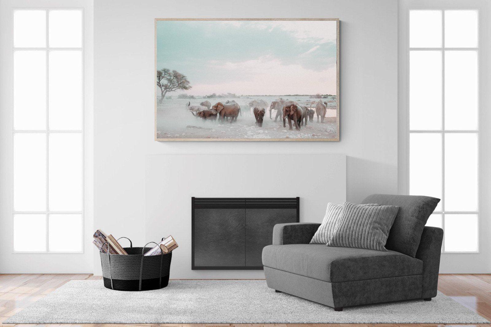 Etosha-Wall_Art-150 x 100cm-Mounted Canvas-Wood-Pixalot
