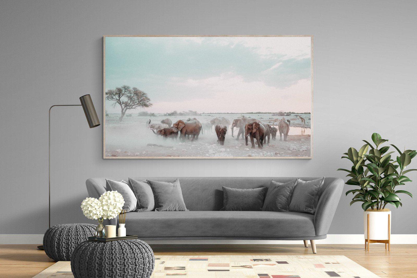 Etosha-Wall_Art-220 x 130cm-Mounted Canvas-Wood-Pixalot