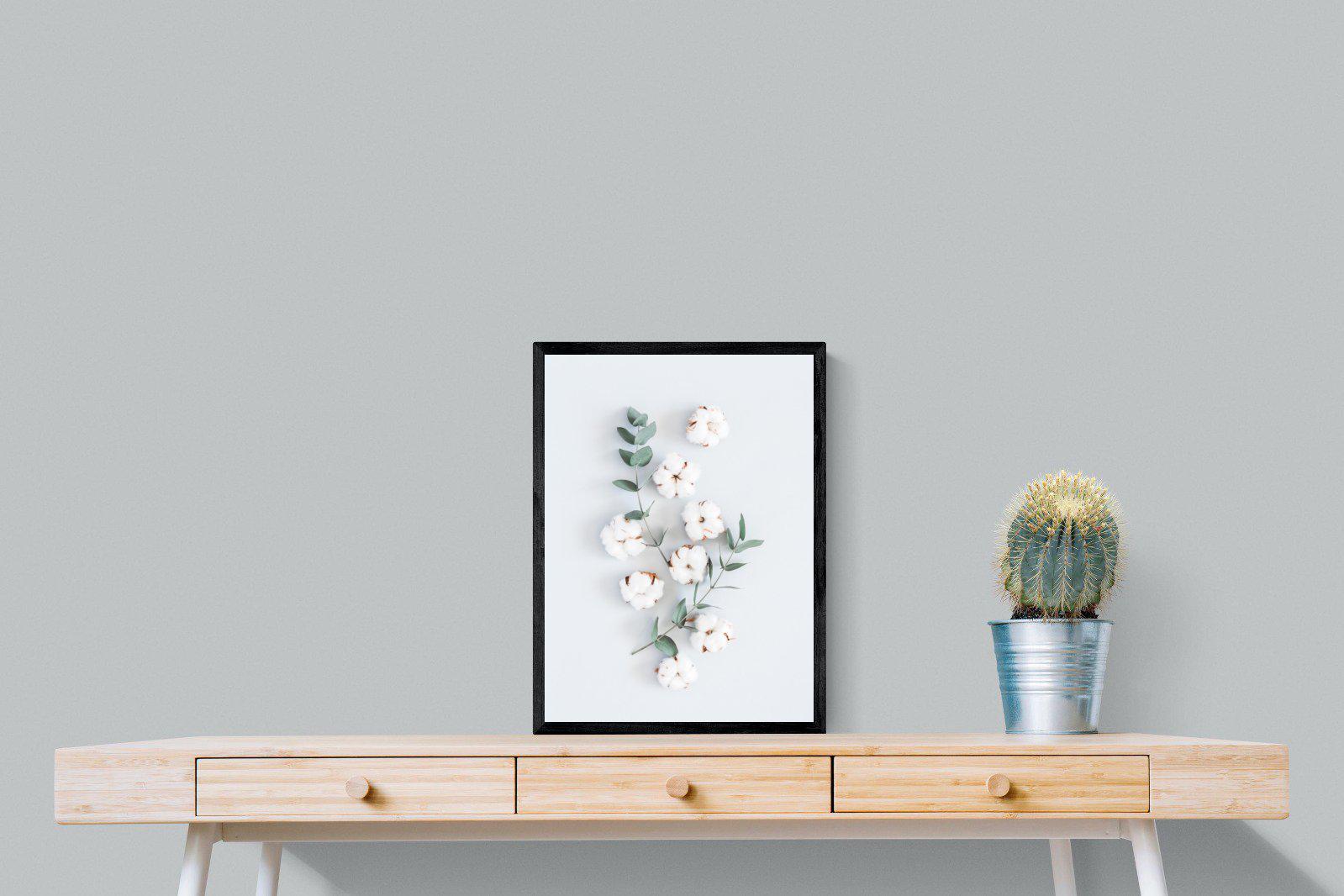 Eucalyptus-Wall_Art-45 x 60cm-Mounted Canvas-Black-Pixalot