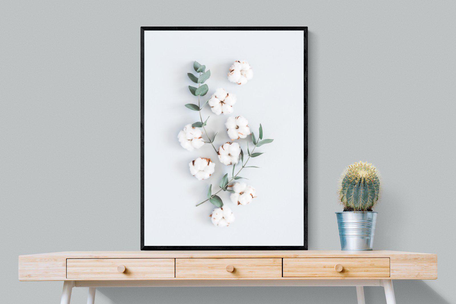 Eucalyptus-Wall_Art-75 x 100cm-Mounted Canvas-Black-Pixalot