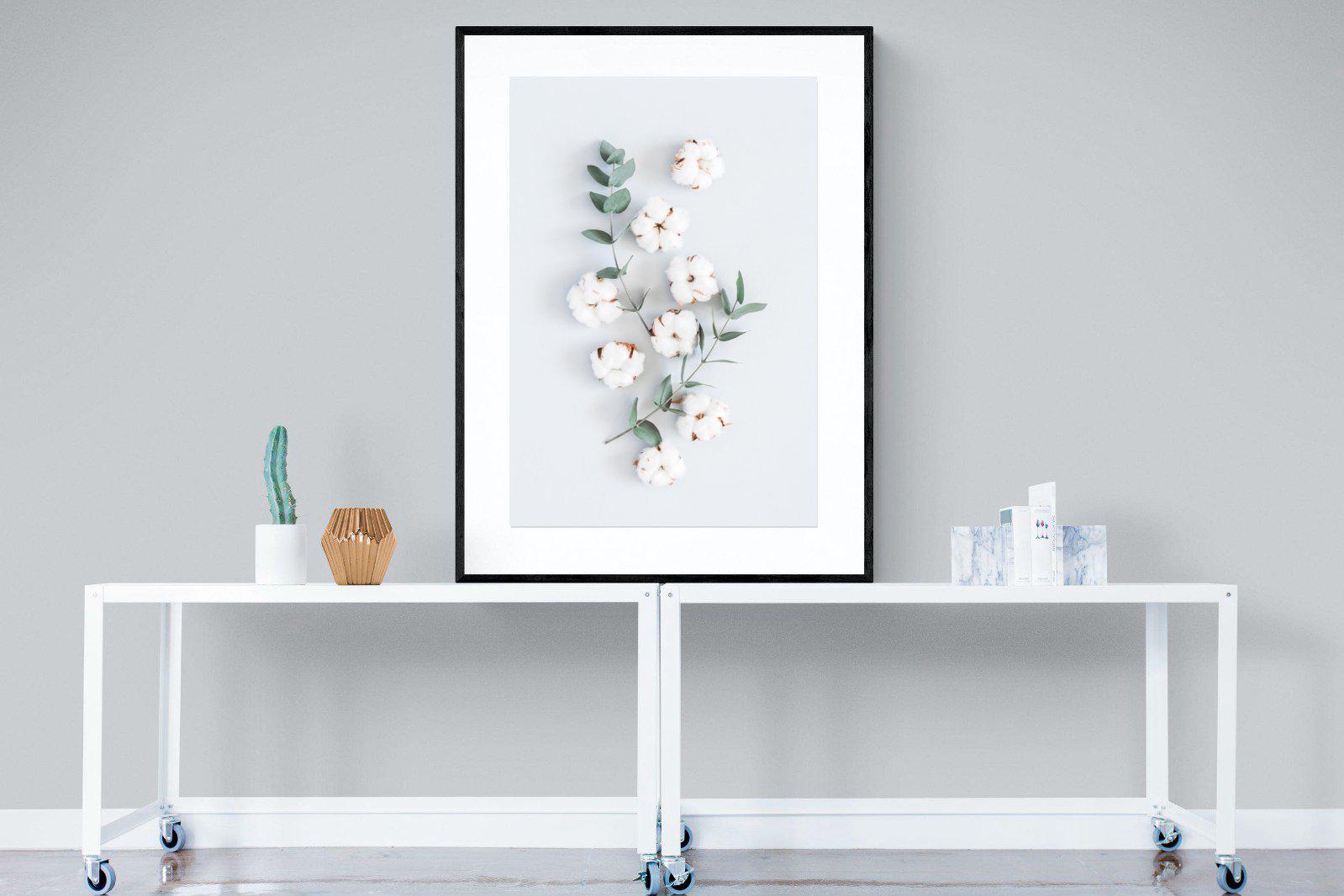 Eucalyptus-Wall_Art-90 x 120cm-Framed Print-Black-Pixalot