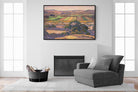 Extensive Landscape with Farmlands-Wall_Art-150 x 100cm-Mounted Canvas-Black-Pixalot