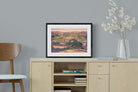 Extensive Landscape with Farmlands-Wall_Art-60 x 45cm-Framed Print-Black-Pixalot