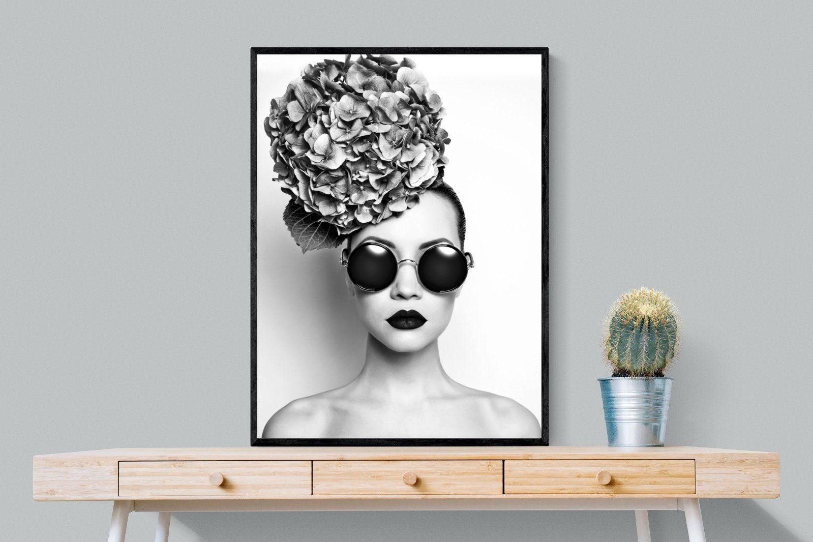 Fashionista-Wall_Art-75 x 100cm-Mounted Canvas-Black-Pixalot