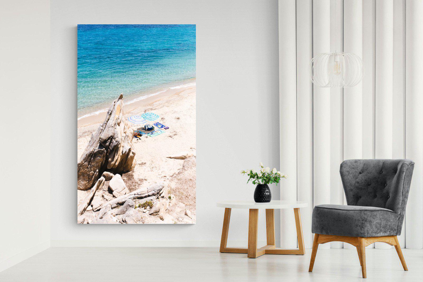 Fava Beach-Wall_Art-130 x 220cm-Mounted Canvas-No Frame-Pixalot