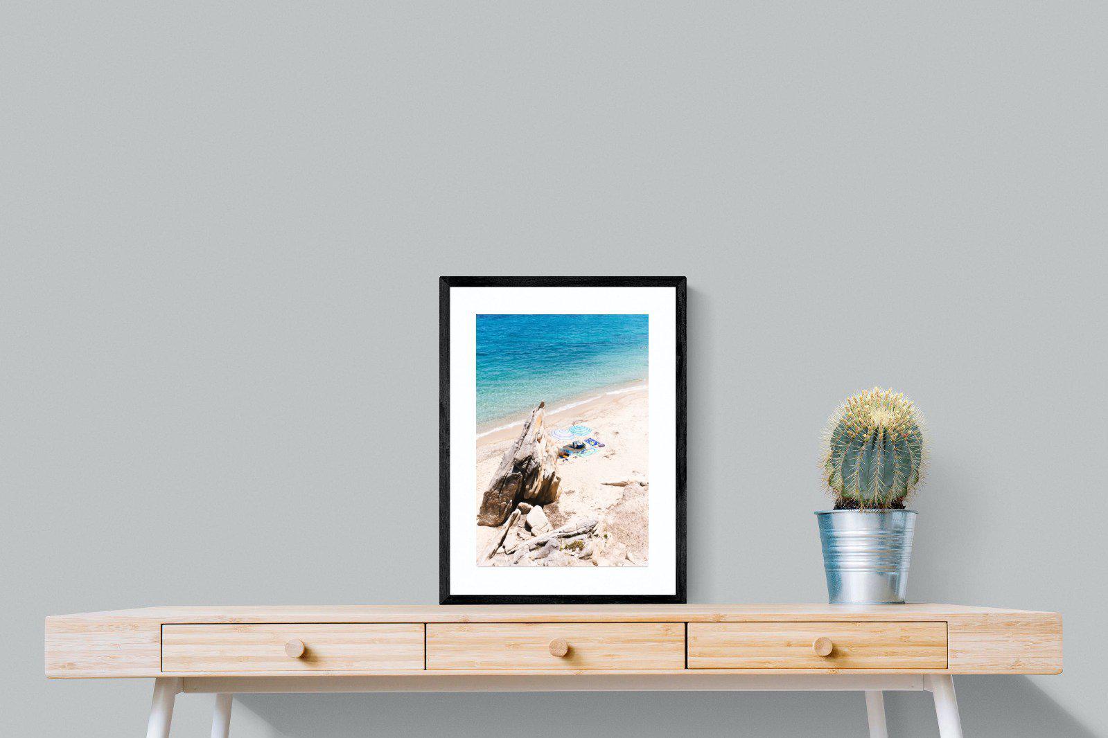 Fava Beach-Wall_Art-45 x 60cm-Framed Print-Black-Pixalot