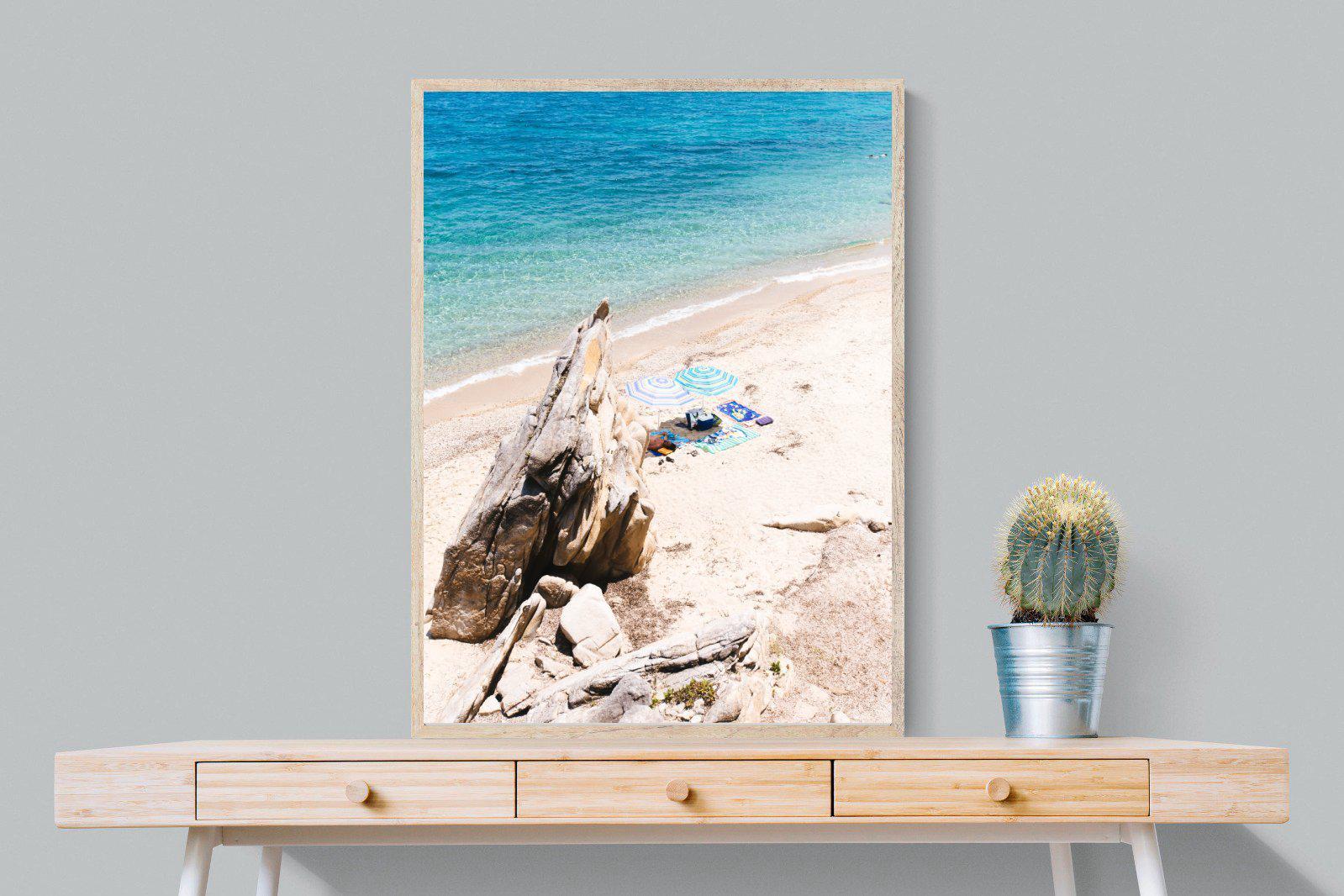Fava Beach-Wall_Art-75 x 100cm-Mounted Canvas-Wood-Pixalot