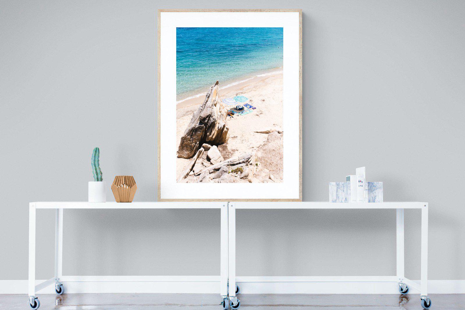 Fava Beach-Wall_Art-90 x 120cm-Framed Print-Wood-Pixalot