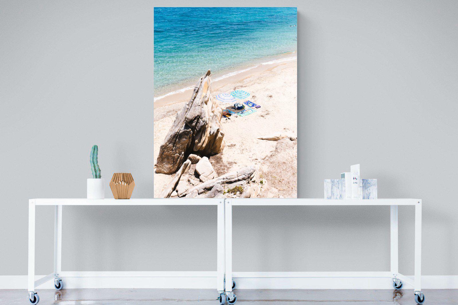 Fava Beach-Wall_Art-90 x 120cm-Mounted Canvas-No Frame-Pixalot