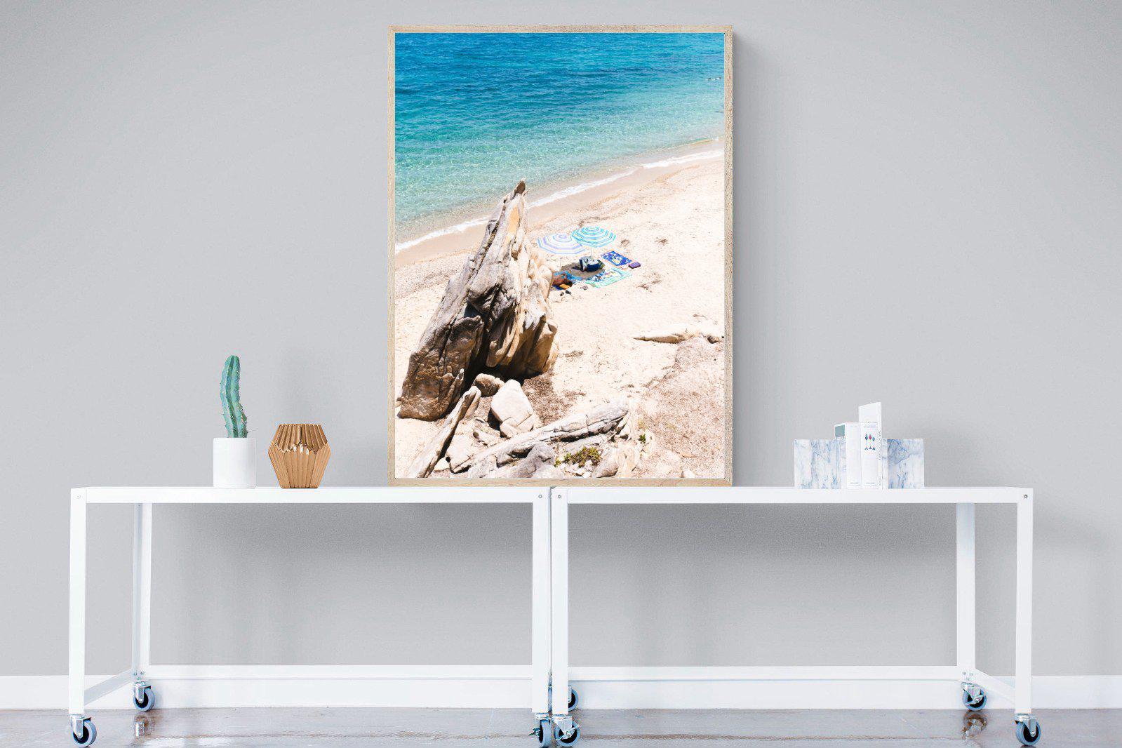 Fava Beach-Wall_Art-90 x 120cm-Mounted Canvas-Wood-Pixalot