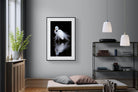Feathered Reflection-Wall_Art-100 x 150cm-Framed Print-Black-Pixalot