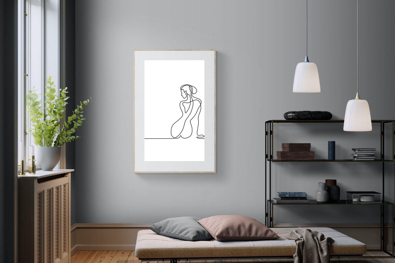 Female Form-Wall_Art-100 x 150cm-Framed Print-Wood-Pixalot
