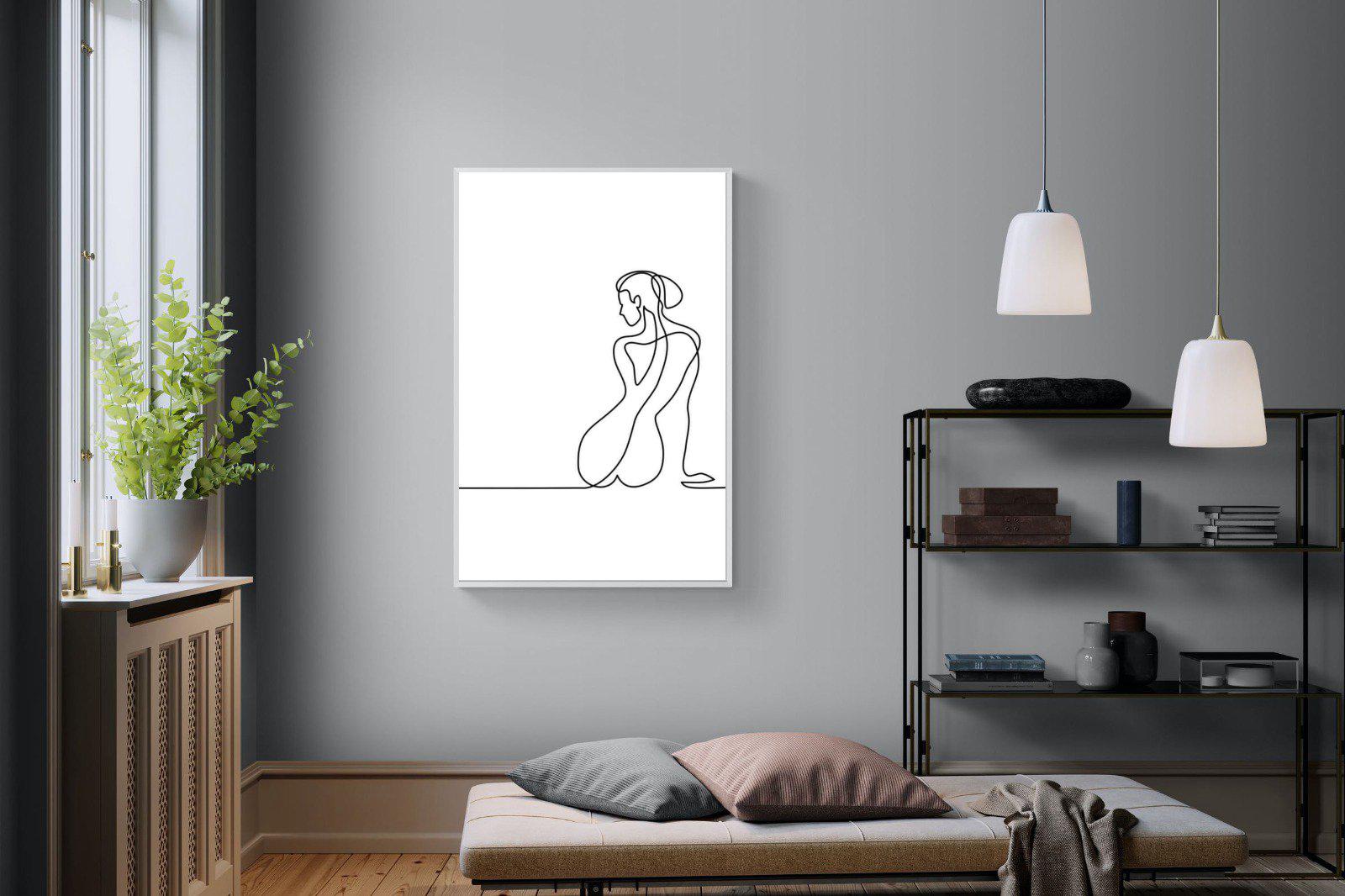 Female Form-Wall_Art-100 x 150cm-Mounted Canvas-White-Pixalot