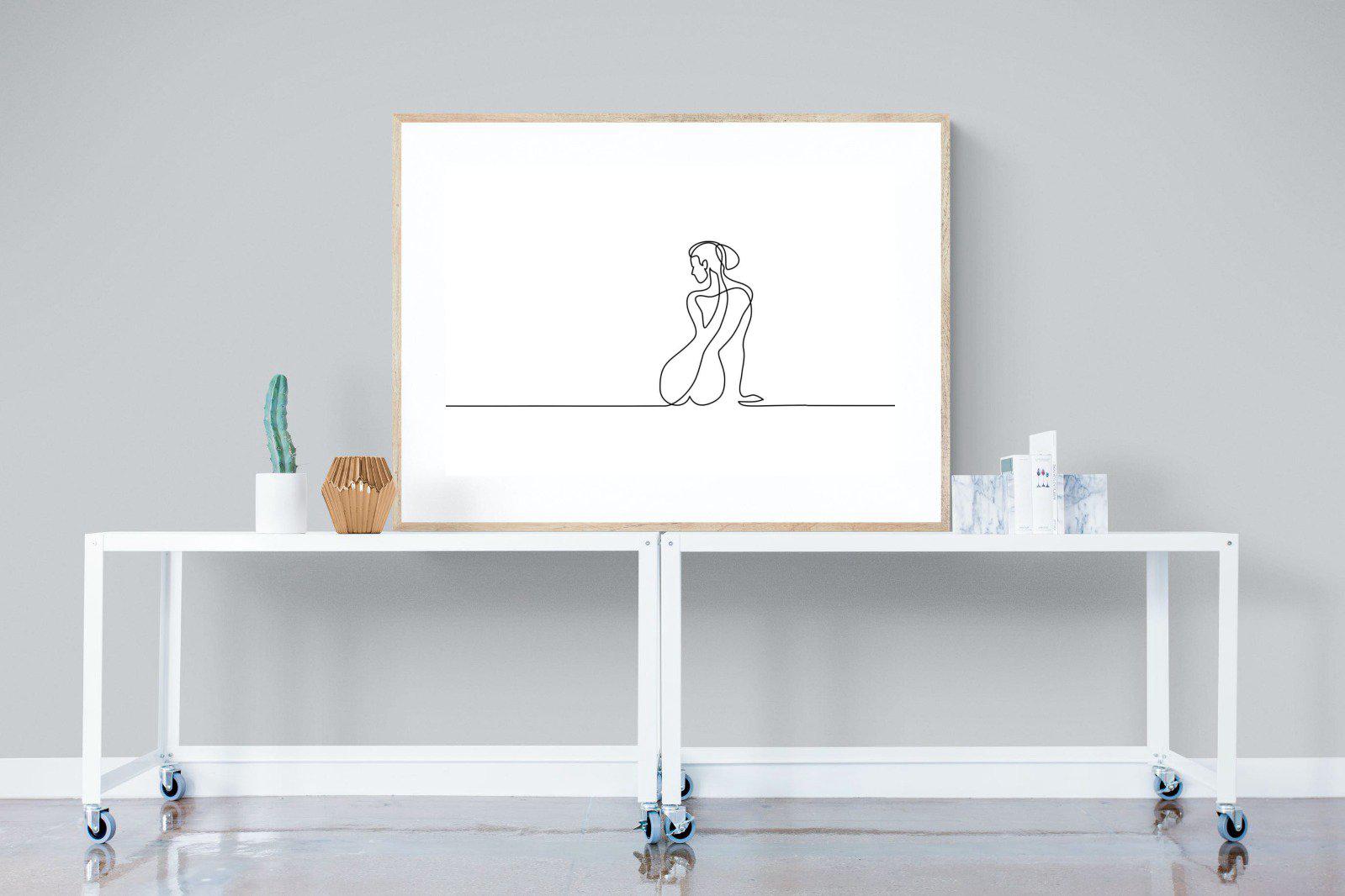 Female Form-Wall_Art-120 x 90cm-Framed Print-Wood-Pixalot