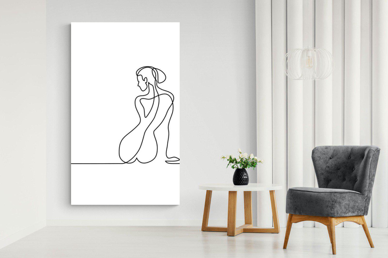 Female Form-Wall_Art-130 x 220cm-Mounted Canvas-No Frame-Pixalot