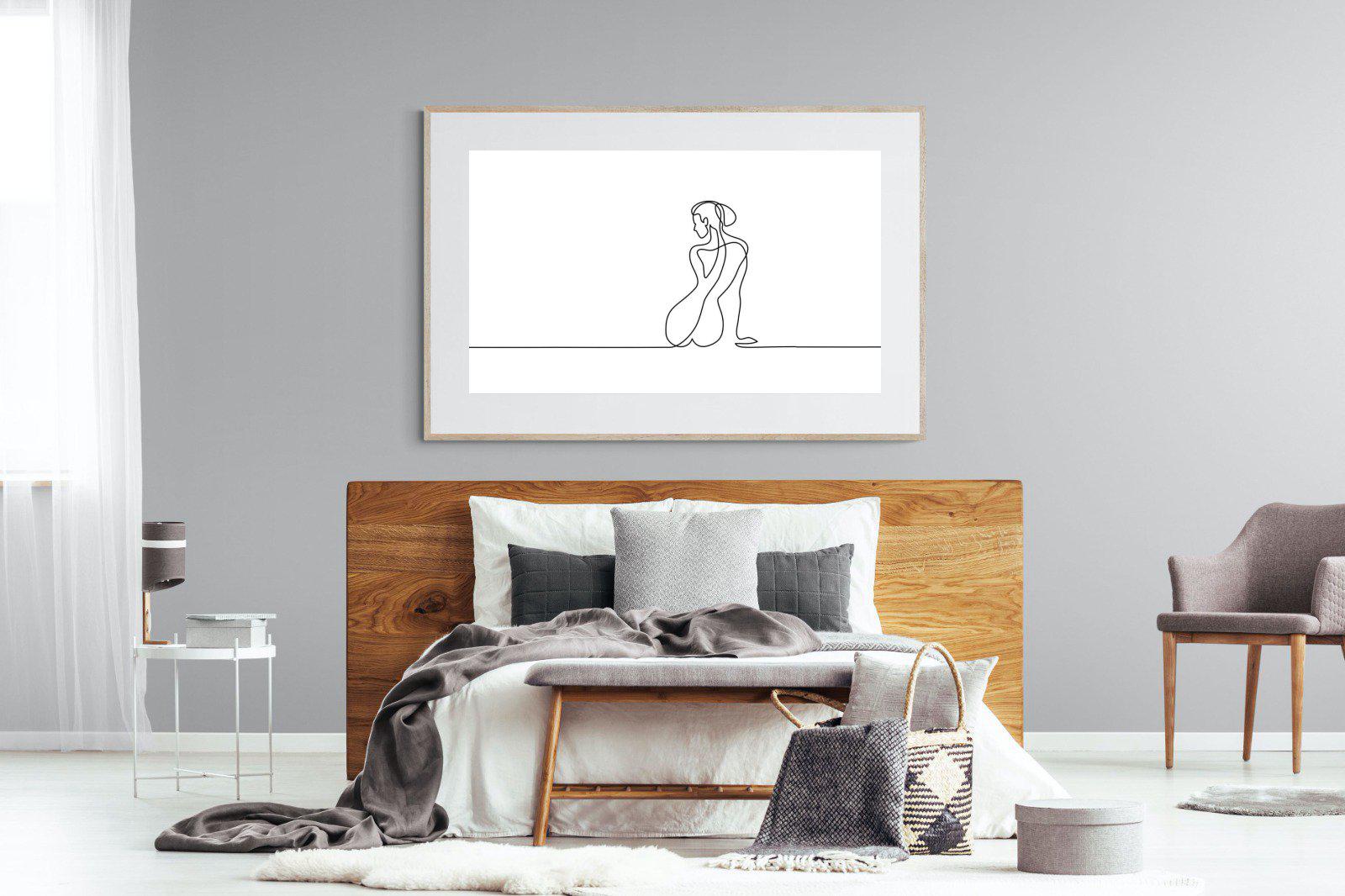 Female Form-Wall_Art-150 x 100cm-Framed Print-Wood-Pixalot