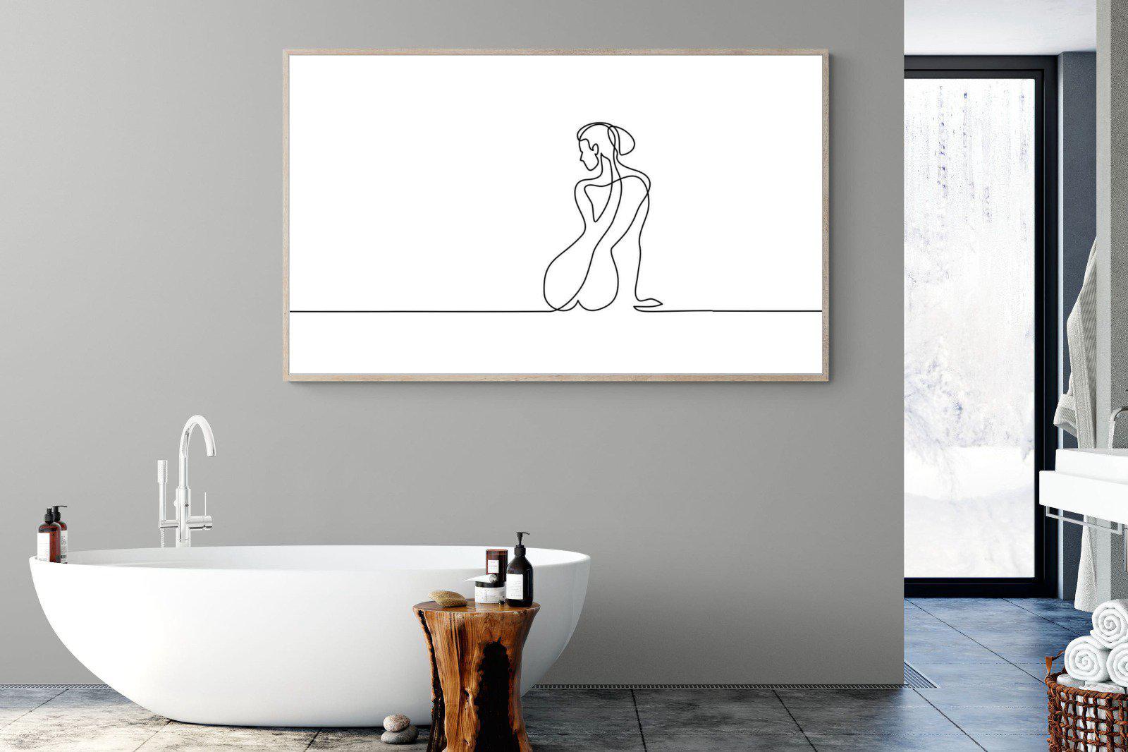 Female Form-Wall_Art-180 x 110cm-Mounted Canvas-Wood-Pixalot