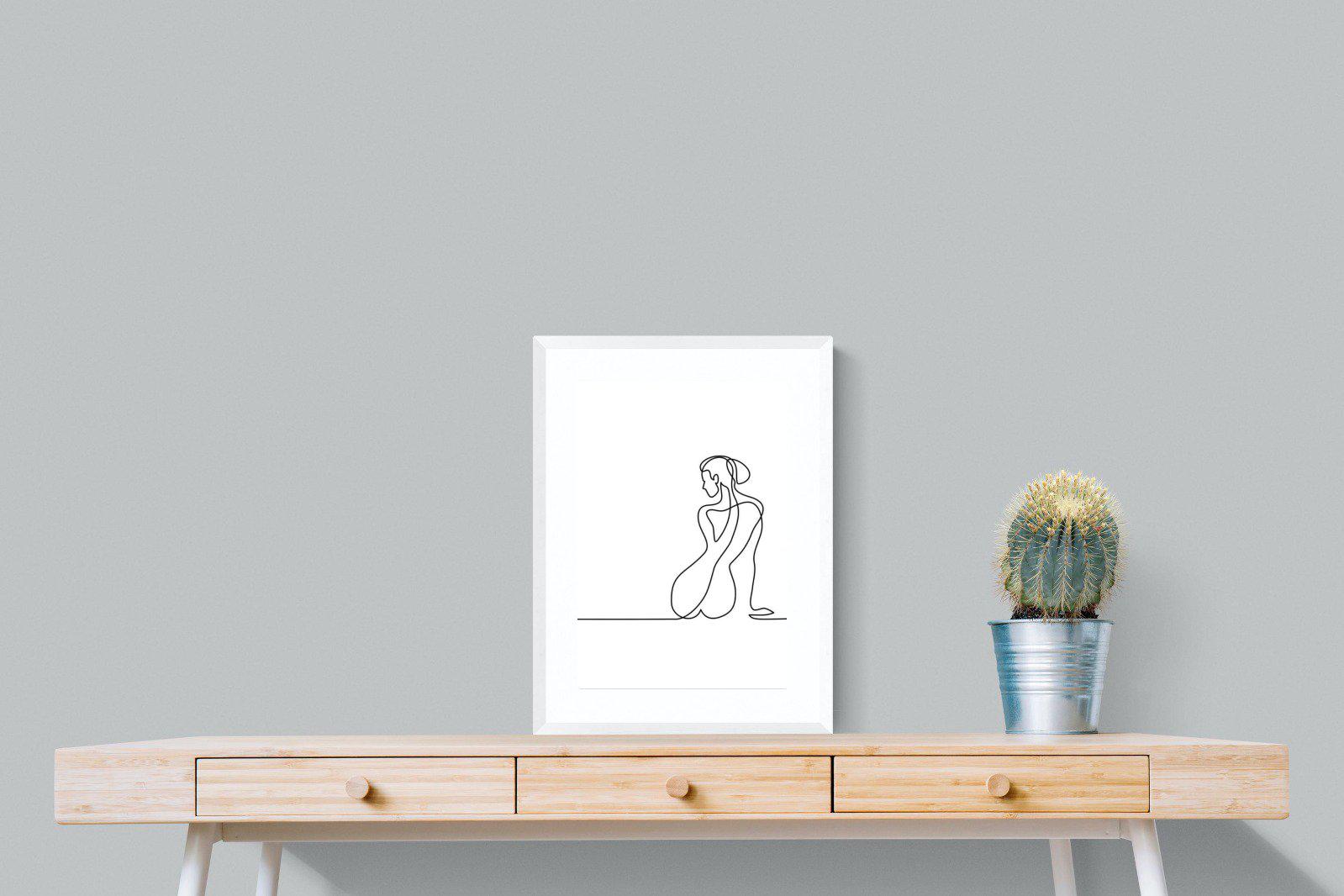 Female Form-Wall_Art-45 x 60cm-Framed Print-White-Pixalot