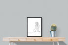 Female Form-Wall_Art-45 x 60cm-Mounted Canvas-Black-Pixalot