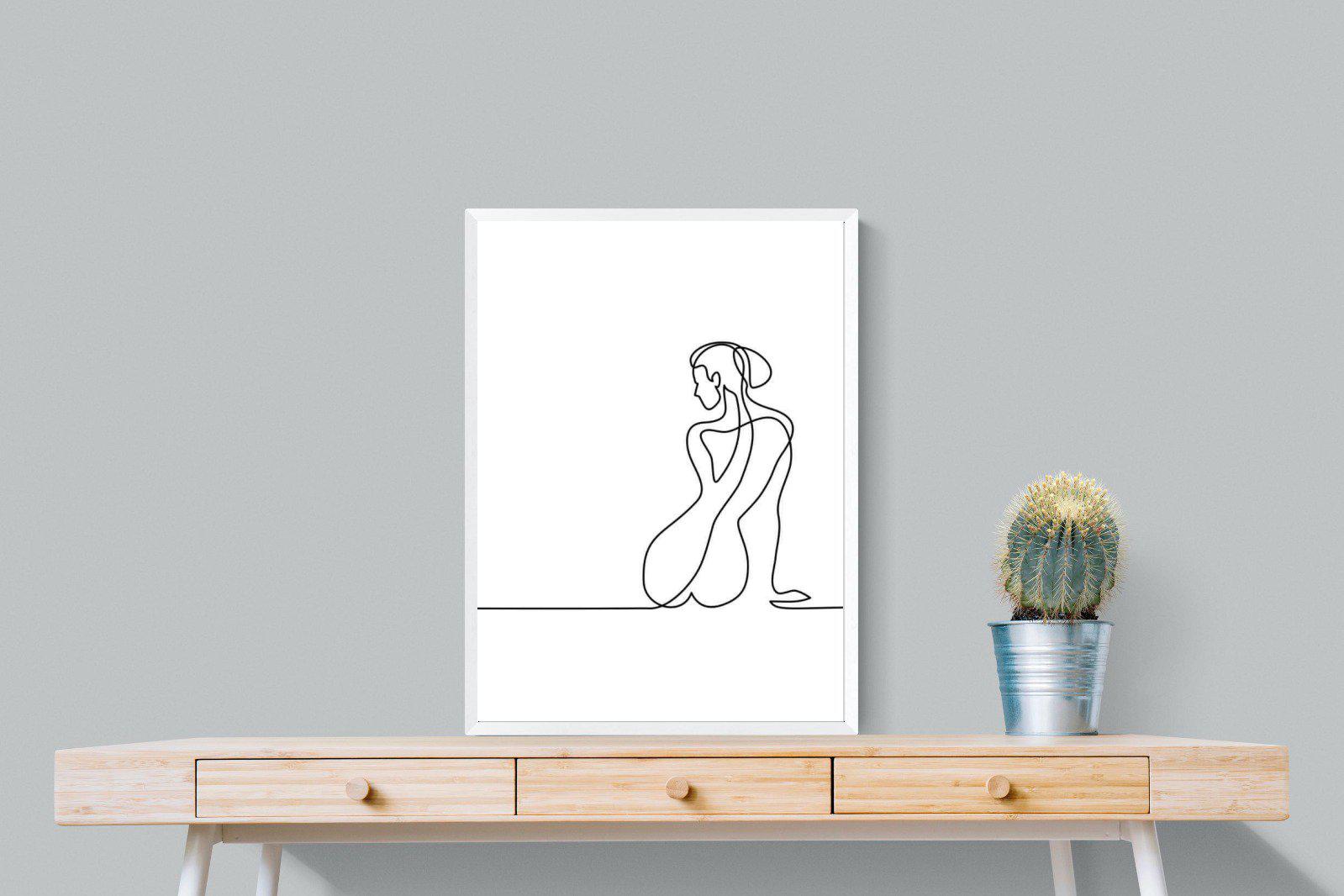 Female Form-Wall_Art-60 x 80cm-Mounted Canvas-White-Pixalot