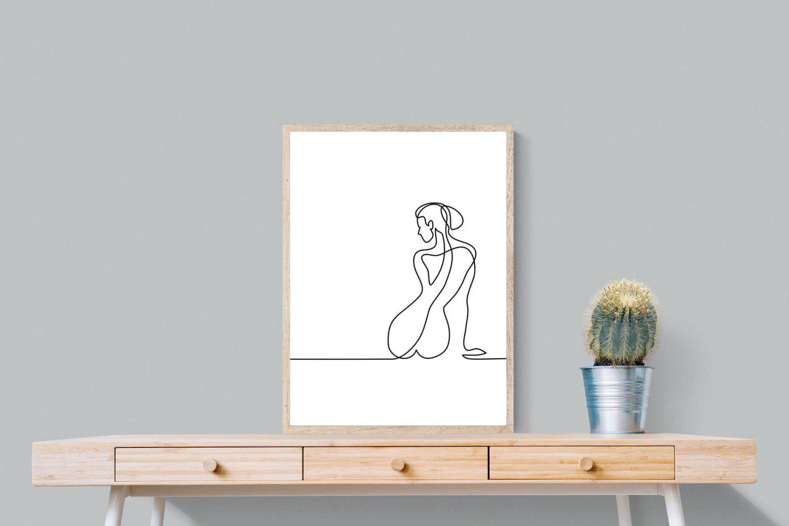 Female Form-Wall_Art-60 x 80cm-Mounted Canvas-Wood-Pixalot