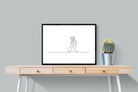 Female Form-Wall_Art-80 x 60cm-Framed Print-Black-Pixalot