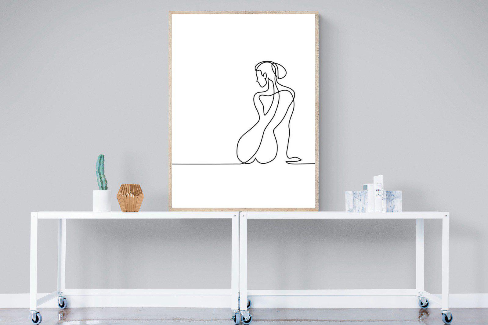 Female Form-Wall_Art-90 x 120cm-Mounted Canvas-Wood-Pixalot