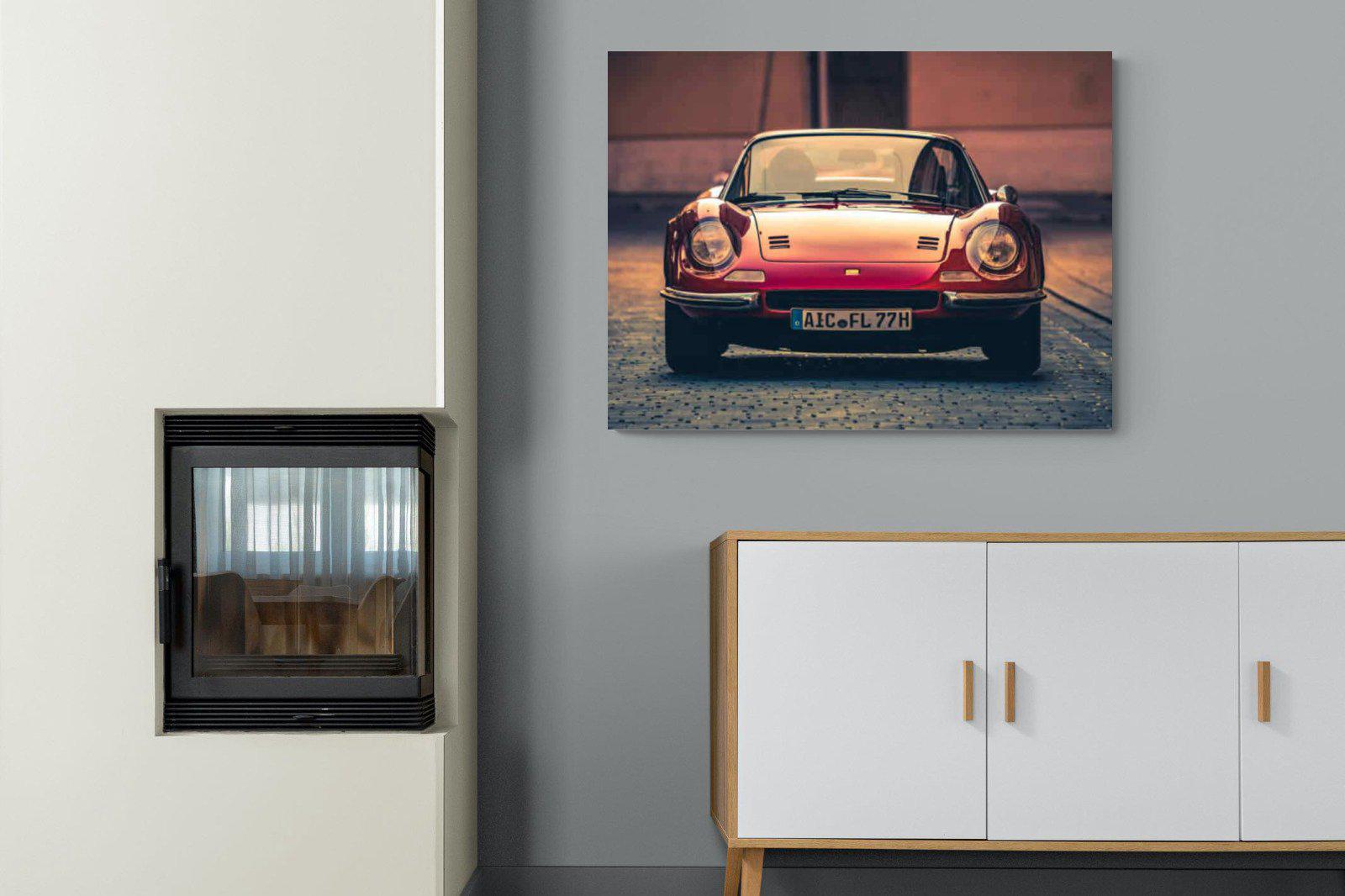 Ferrari Dino-Wall_Art-100 x 75cm-Mounted Canvas-No Frame-Pixalot