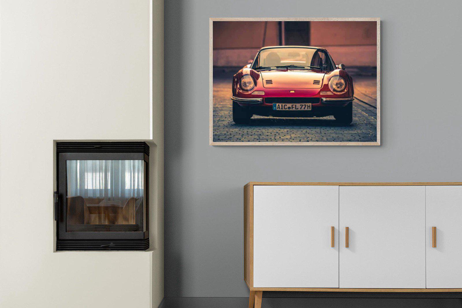 Ferrari Dino-Wall_Art-100 x 75cm-Mounted Canvas-Wood-Pixalot