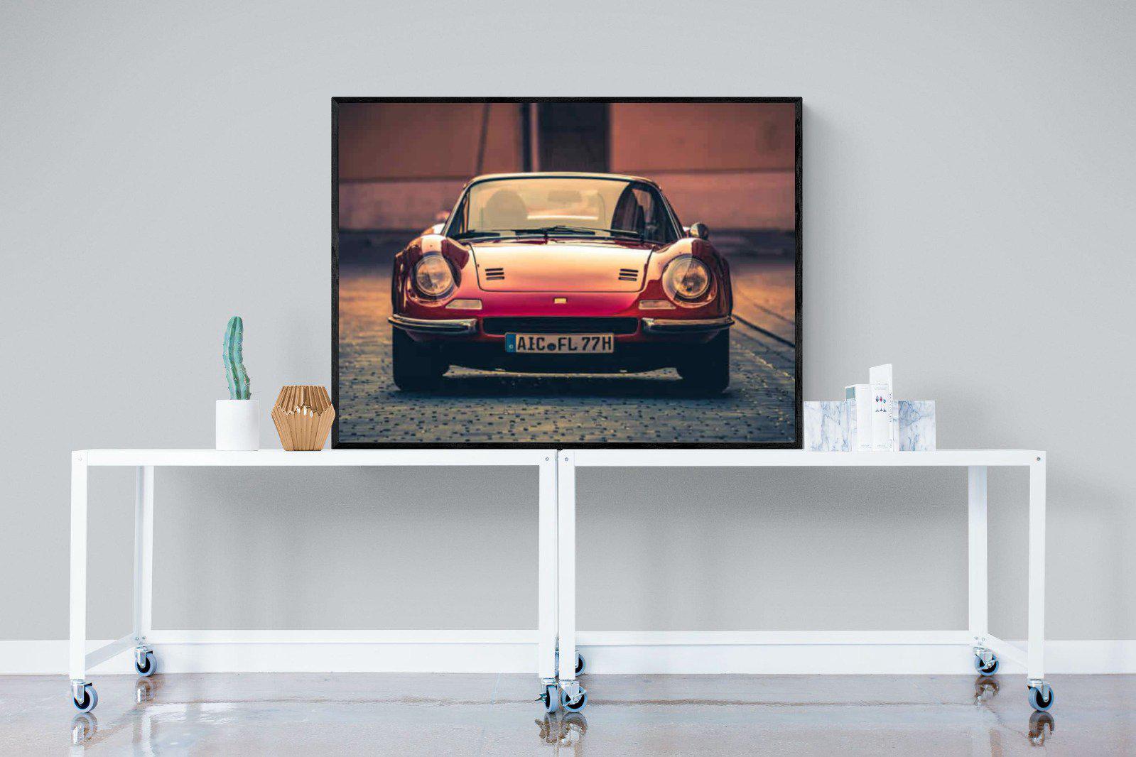 Ferrari Dino-Wall_Art-120 x 90cm-Mounted Canvas-Black-Pixalot