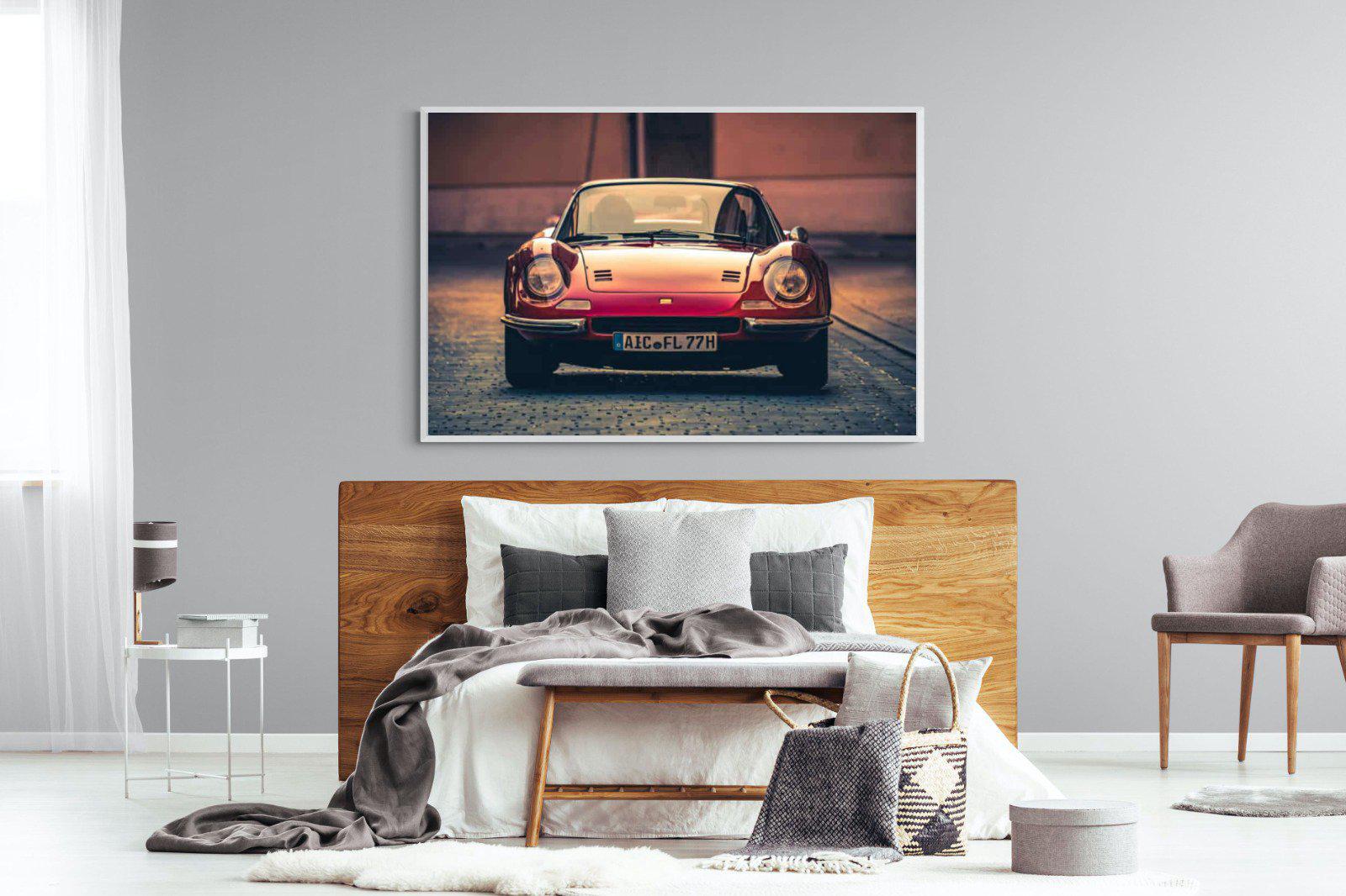 Ferrari Dino-Wall_Art-150 x 100cm-Mounted Canvas-White-Pixalot