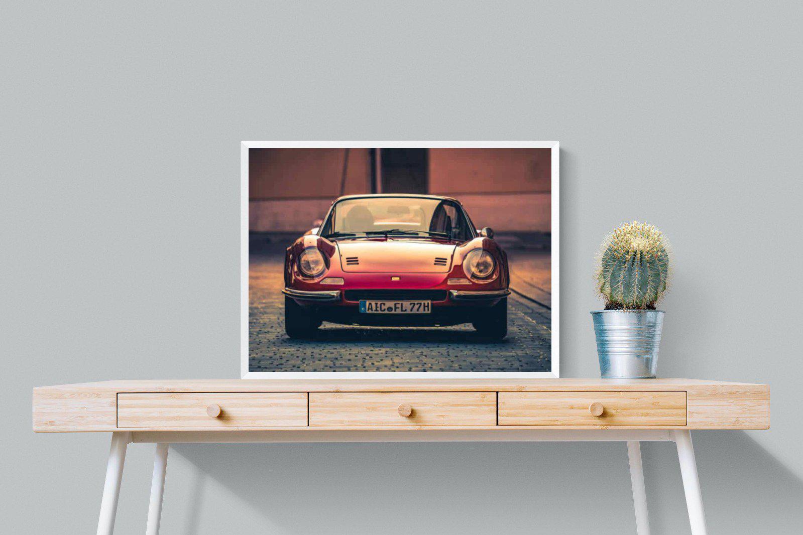 Ferrari Dino-Wall_Art-80 x 60cm-Mounted Canvas-White-Pixalot