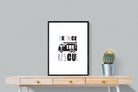 Fire Truck-Wall_Art-60 x 80cm-Framed Print-Black-Pixalot