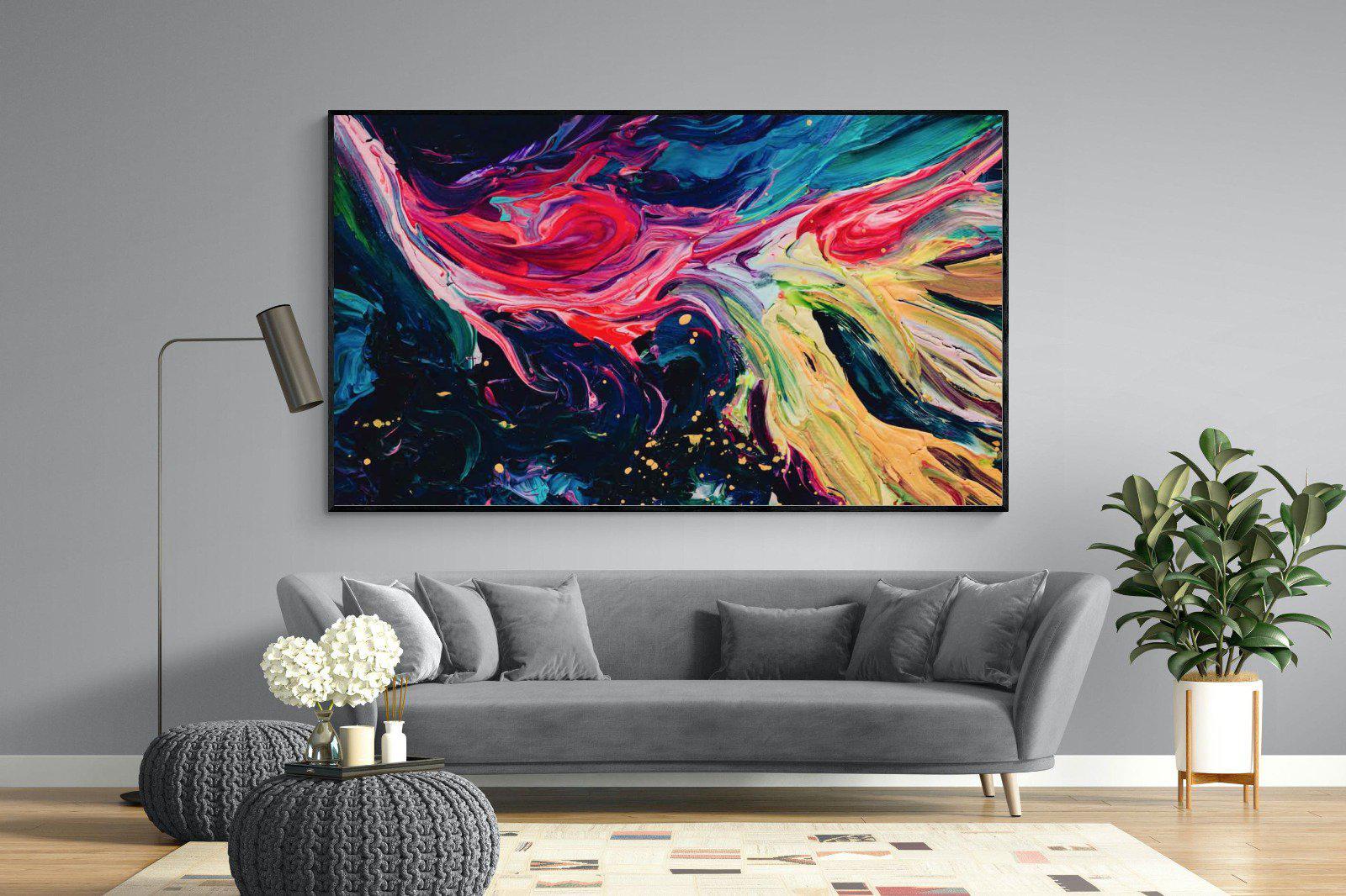 Fireworks-Wall_Art-220 x 130cm-Mounted Canvas-Black-Pixalot