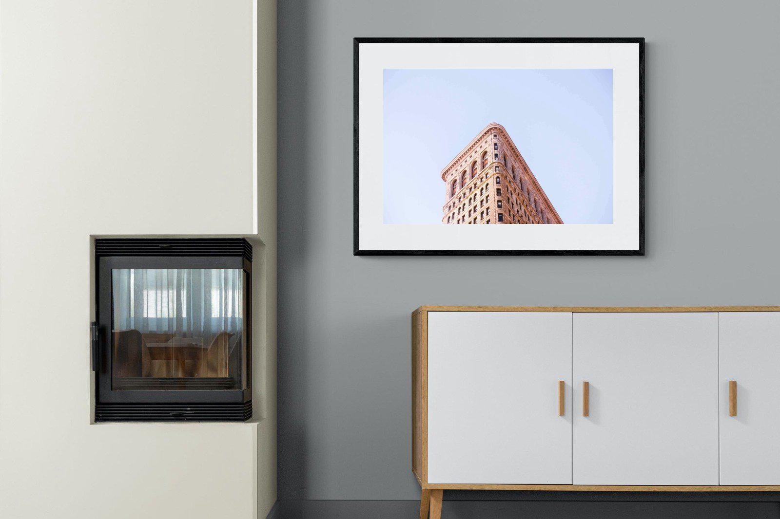 Flatiron Building-Wall_Art-100 x 75cm-Framed Print-Black-Pixalot