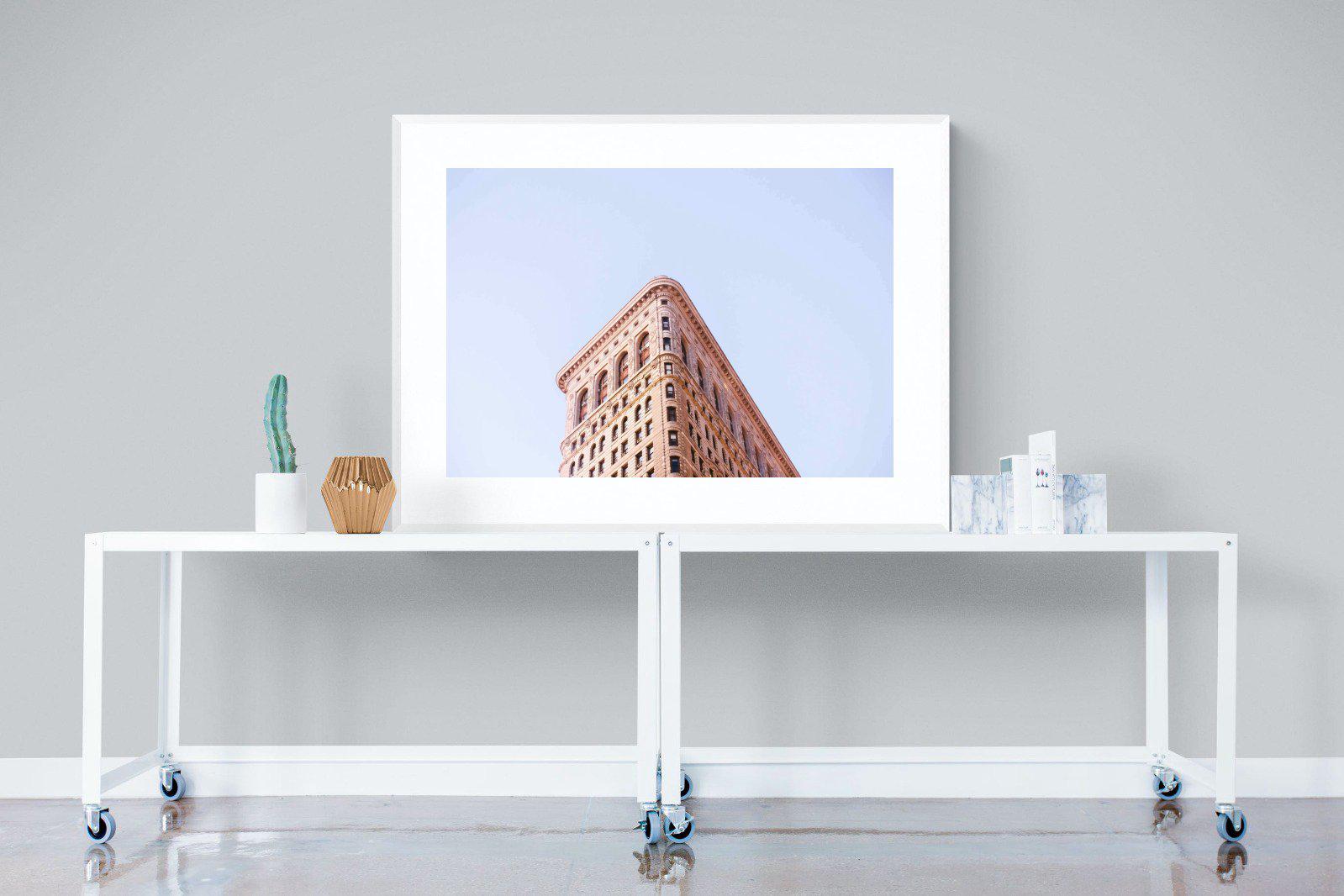 Flatiron Building-Wall_Art-120 x 90cm-Framed Print-White-Pixalot