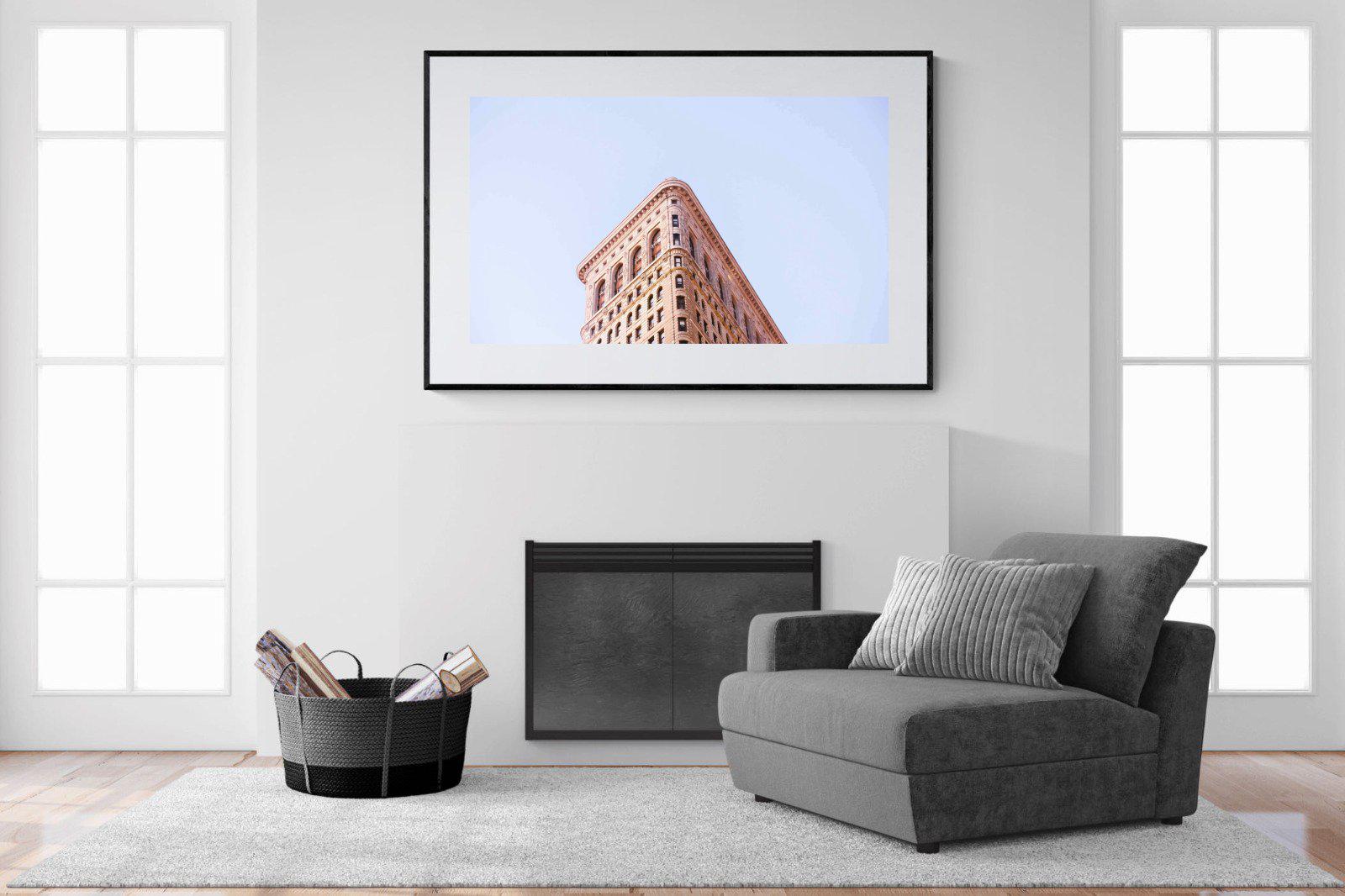 Flatiron Building-Wall_Art-150 x 100cm-Framed Print-Black-Pixalot