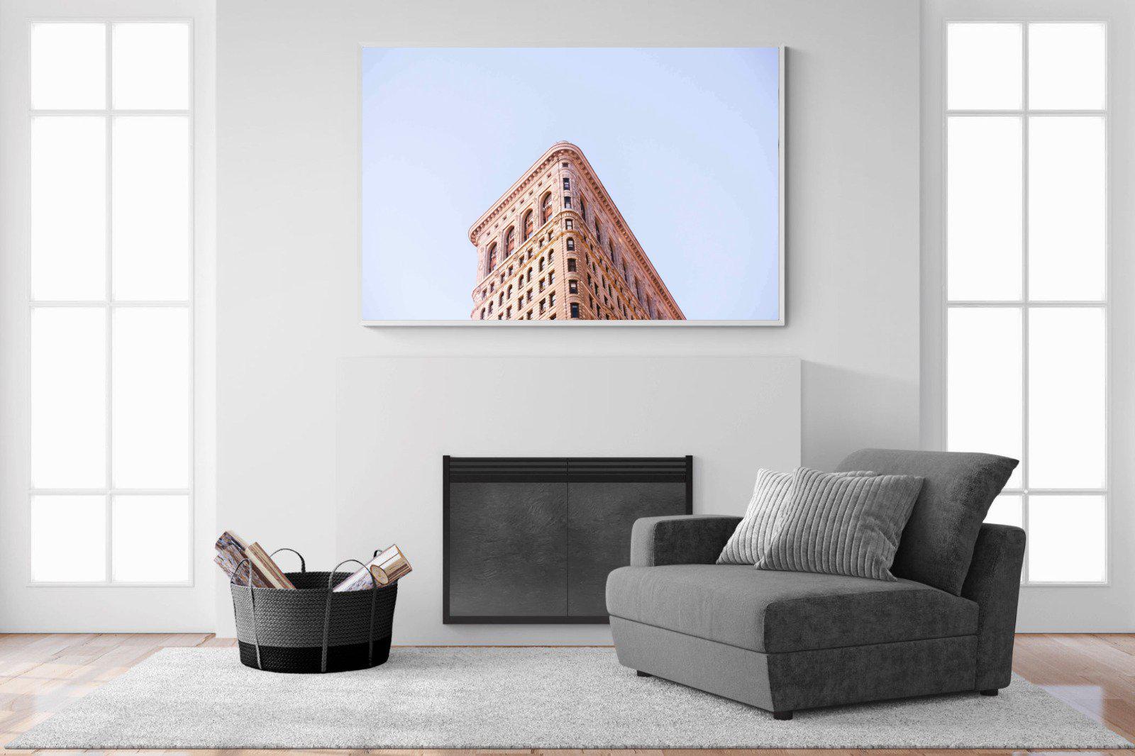 Flatiron Building-Wall_Art-150 x 100cm-Mounted Canvas-White-Pixalot