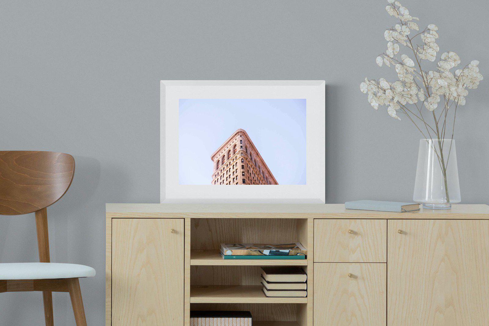 Flatiron Building-Wall_Art-60 x 45cm-Framed Print-White-Pixalot
