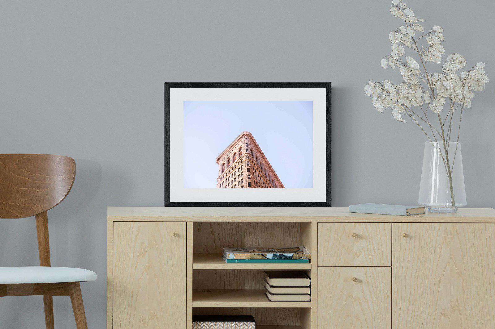 Flatiron Building-Wall_Art-60 x 45cm-Framed Print-Black-Pixalot