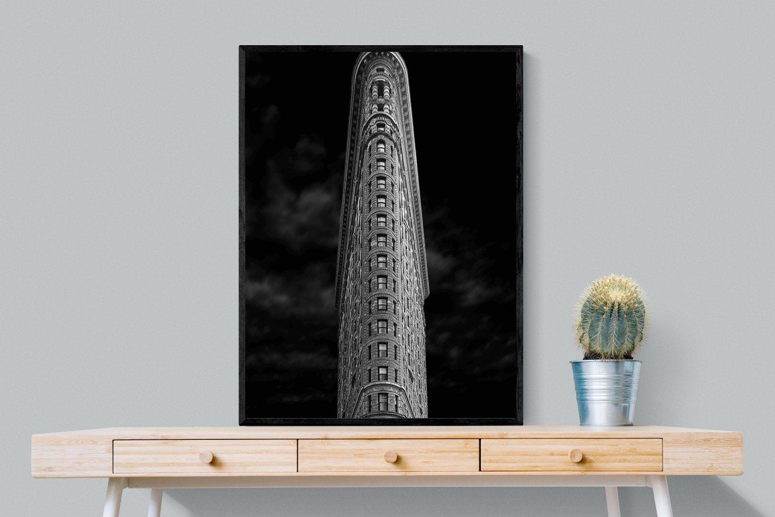 Flatiron-Wall_Art-75 x 100cm-Mounted Canvas-Black-Pixalot