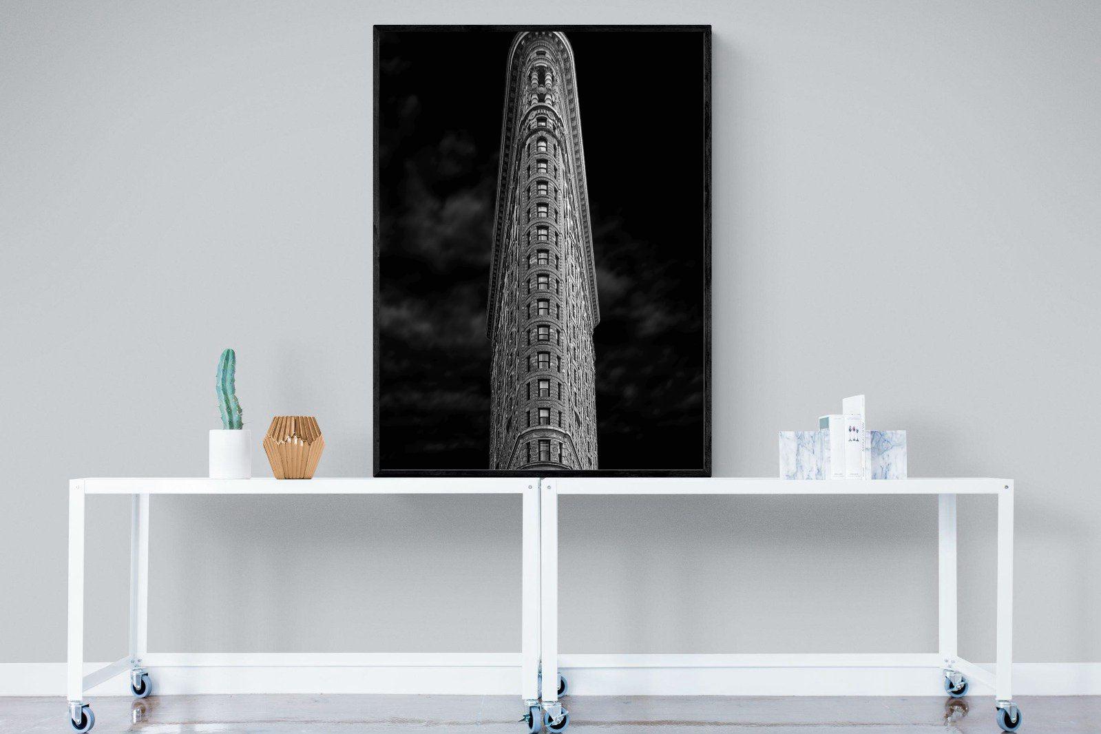 Flatiron-Wall_Art-90 x 120cm-Mounted Canvas-Black-Pixalot